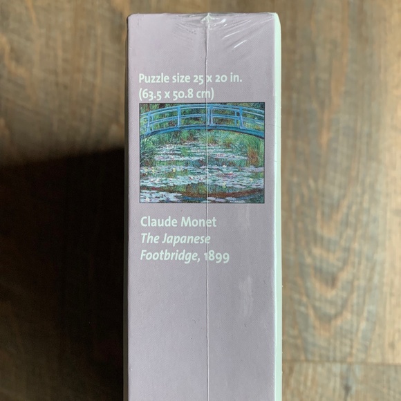 Pomegranate ArtPiece Puzzle 1000 Piece Claude Monet Japanese Footbridge NEW - Picture 2 of 4